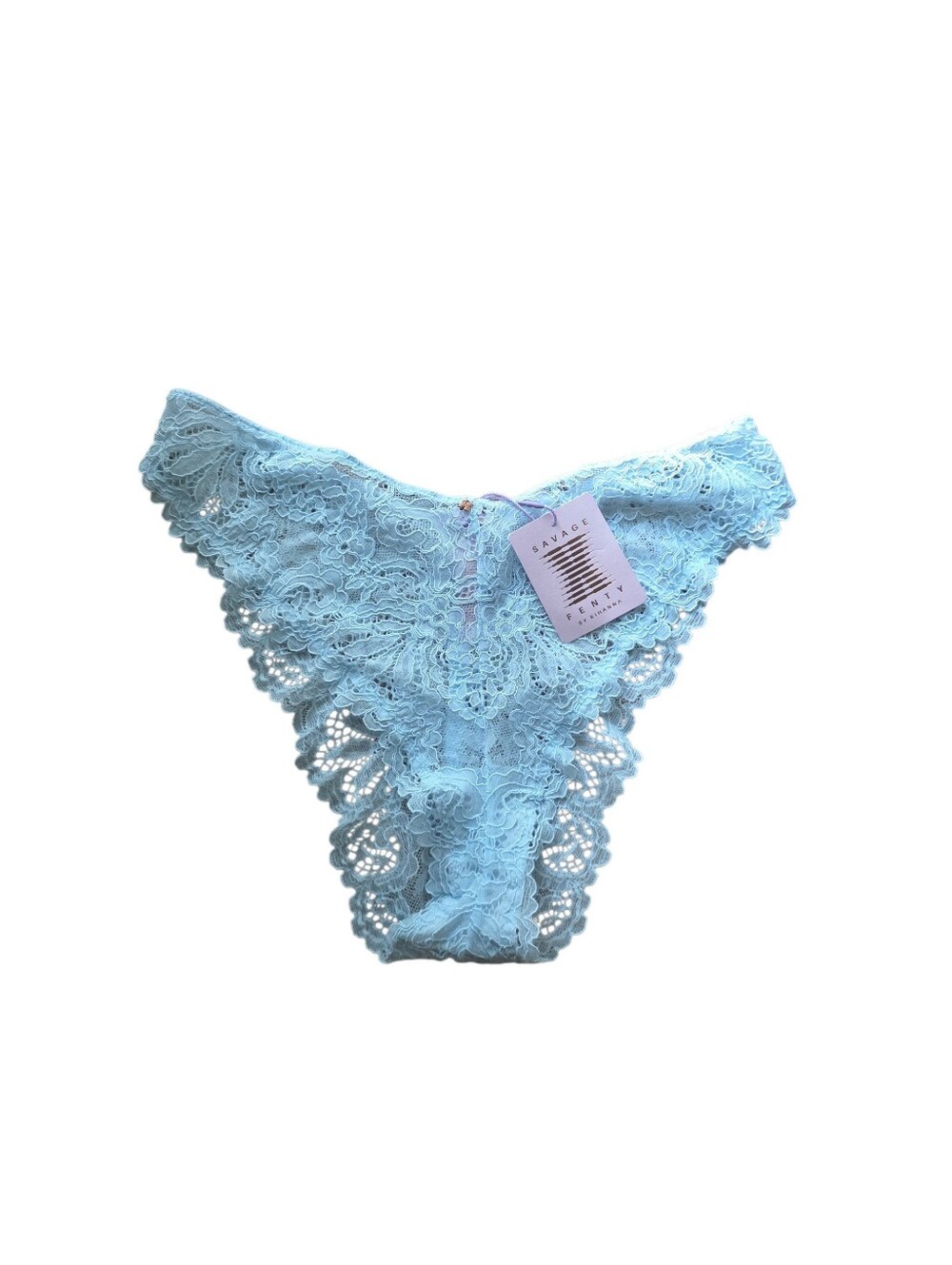 Savage X Fenty Romantic Corded Lace Brazilian Panties size 1X nwt